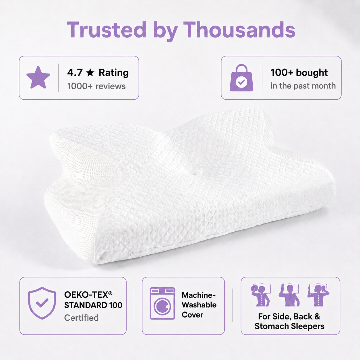 Pillowry™ Memory Foam Neck Pillow